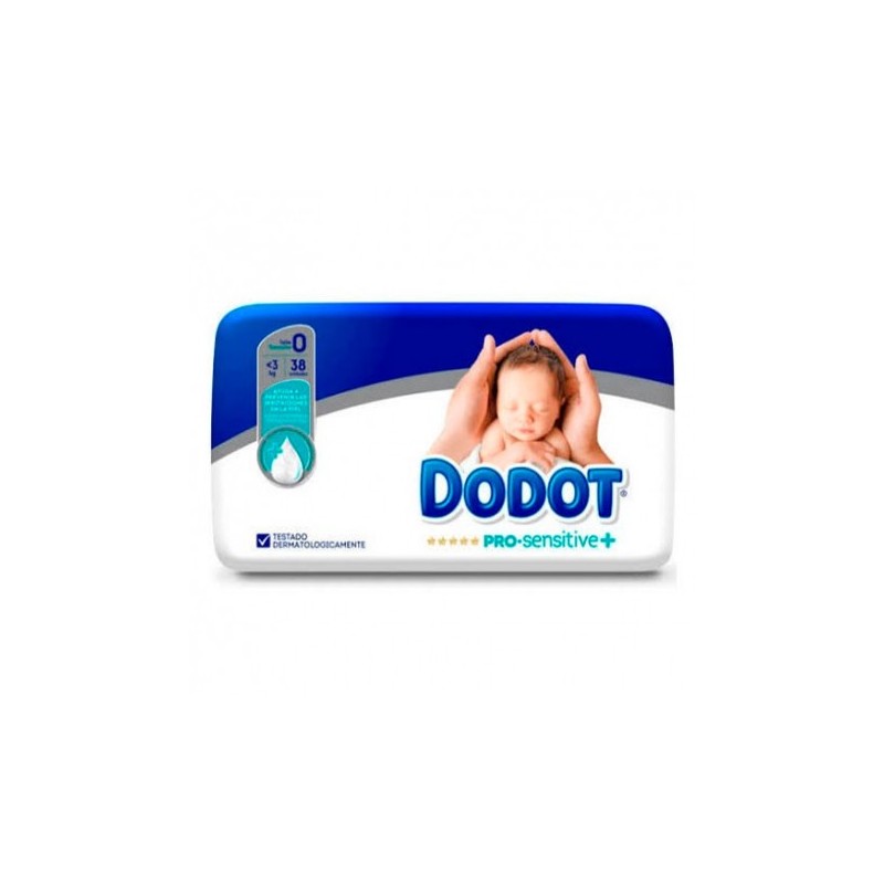 PAÑAL INFANTIL DODOT PRO SENSITIVE T 0 lt3 KG 38