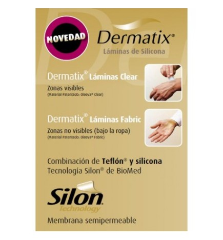 DERMATIX LAMINA SILICONA CLEAR 4 X 13