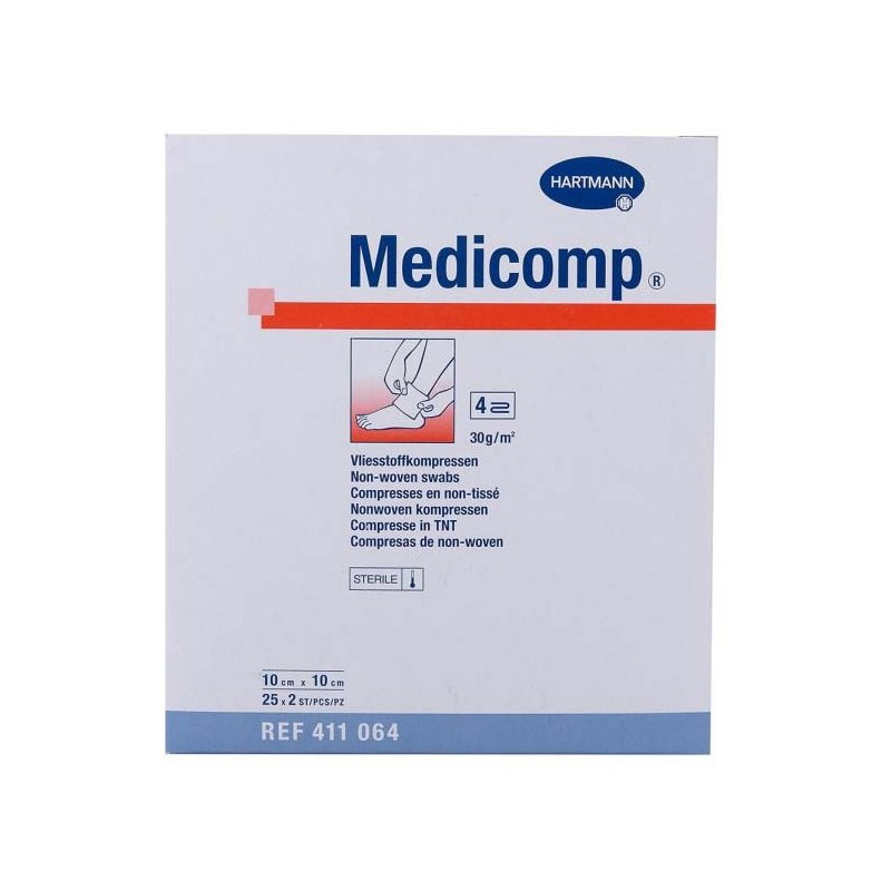 MEDICOMP GASA SUAVE 50 UNI 10CM X 10 CM