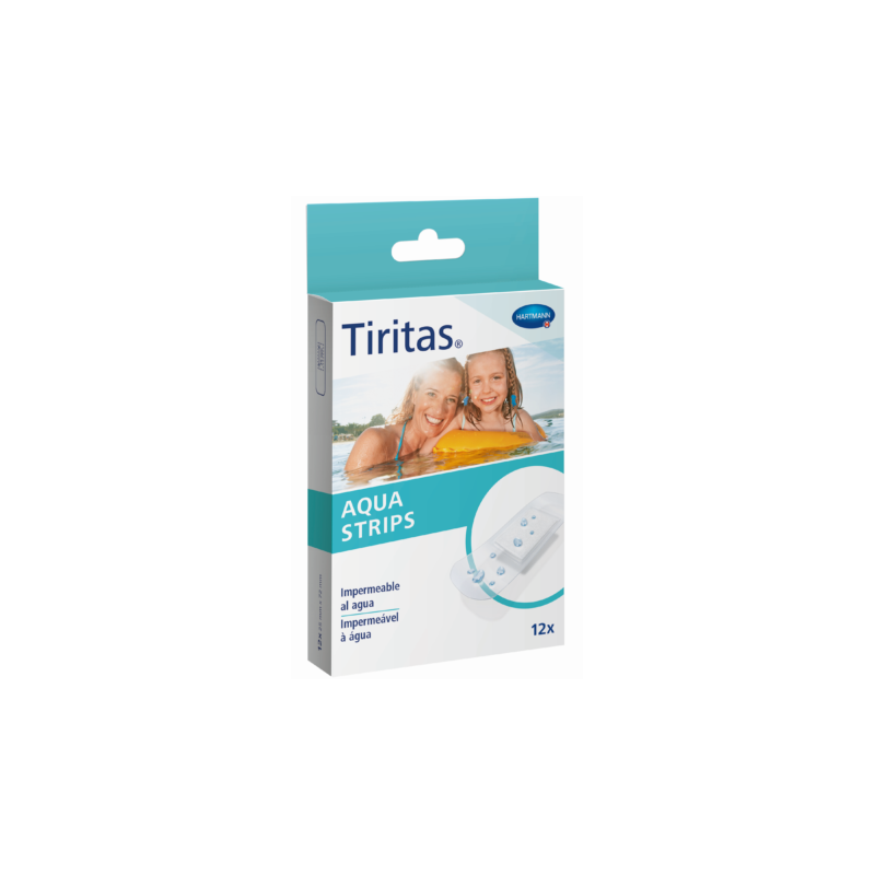 TIRITAS AQUA STRIPS APOSITO ADHESIVO 12 U