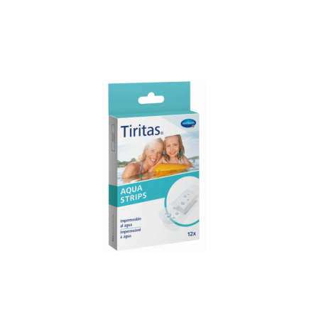 TIRITAS AQUA STRIPS APOSITO ADHESIVO 12 U