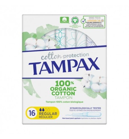 TAMPAX COTTON PROTECTION 16 UNIDADES REGULAR