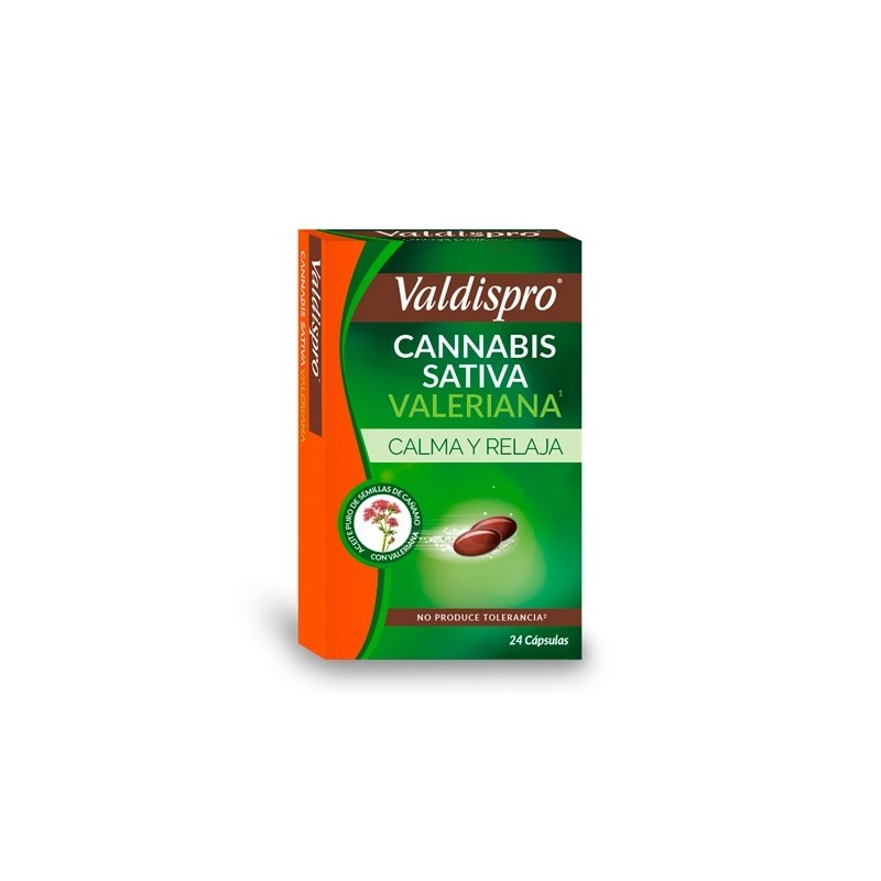 VALDISPRO CANNABIS SATIVA VALERIANA 24 CAPSULAS