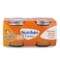NUTRIBEN POTITOS MANZANA NARANJA PLATANO Y PER