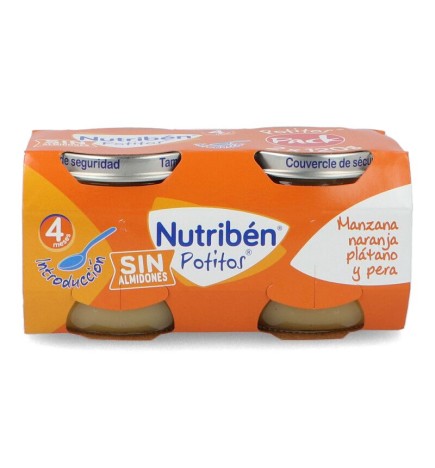 NUTRIBEN POTITOS MANZANA NARANJA PLATANO Y PER