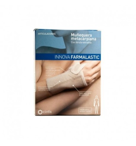 MUÑEQUERA FARMALASTIC INNOVA VELCRO BEIGE T  GD