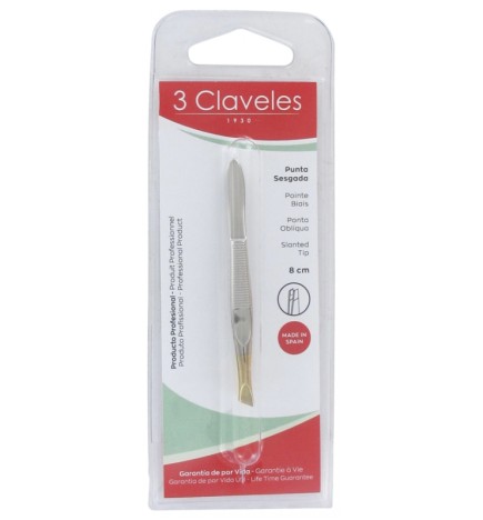3 CLAVELES PUNTA SESGADA PINZA