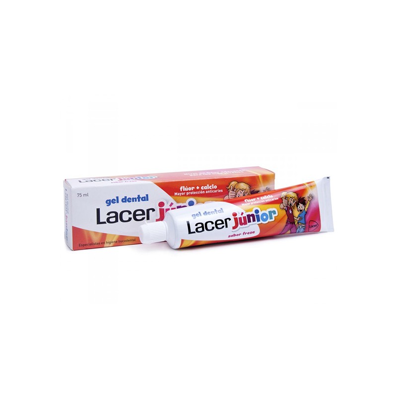 LACER GEL JUNIOR 75 ML SABOR FRESA 6AÑOS