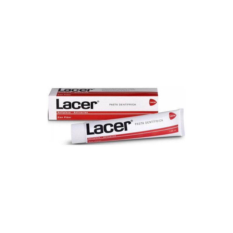 LACER FLUOR PASTA 125 ML ANTIPLACA ROJA