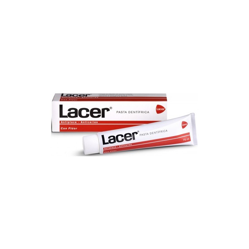 LACER FLUOR PASTA 75 ML ANTIPLACA ROJA