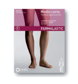 MEDIA CORTA COMP FUERTE FARMALASTIC ABIERT TG