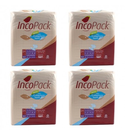 PAÑAL INCOPACK ELASTIC NOCHE XL EXTR GDE 80U