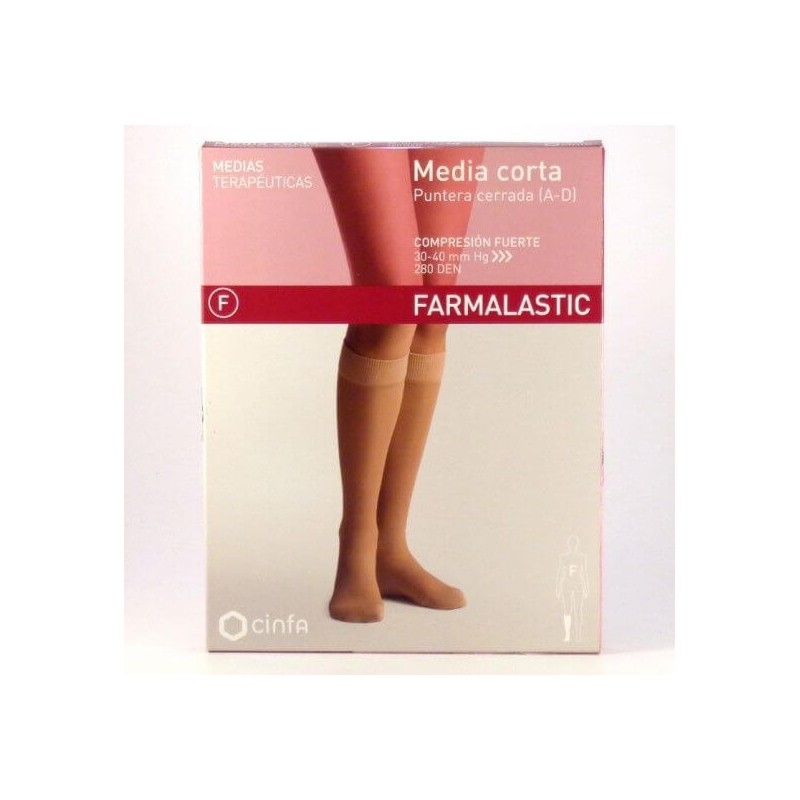 MEDIA CORTA FARMALASTIC  FTE REINA PLUS