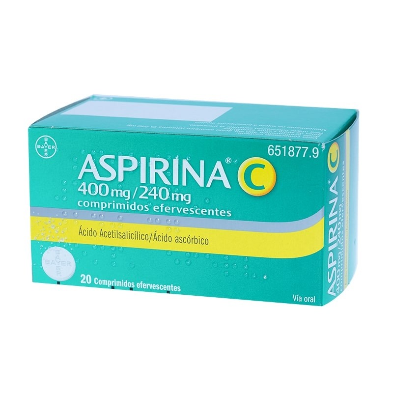 ASPIRINA C 400240 MG 20 COMPRIMIDOS EFERVESCENT