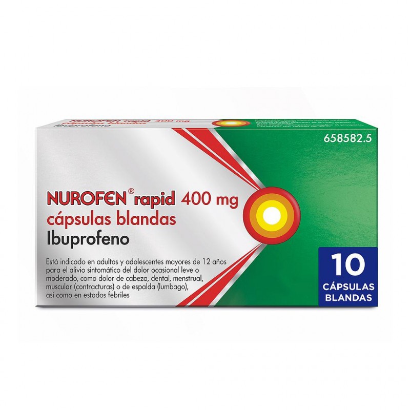 NUROFEN RAPID 400 MG 10 CAP BLANDAS