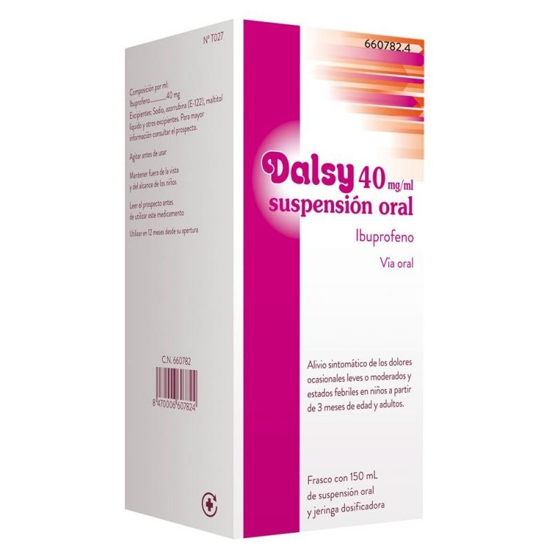 DALSY 40 MGML SUSPENSION ORAL 150 ML