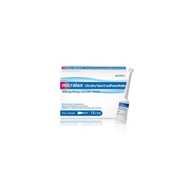 MICRALAX EMULSION RECTAL 12 MICROENEMAS 5 ML