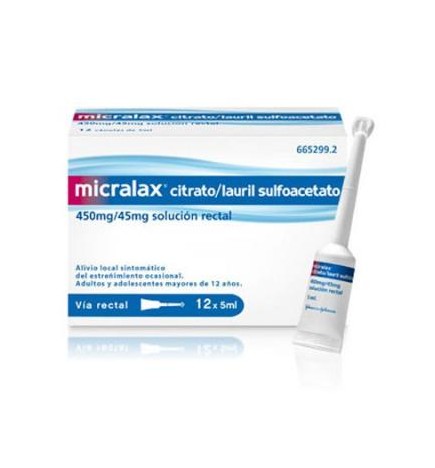 MICRALAX EMULSION RECTAL 12 MICROENEMAS 5 ML