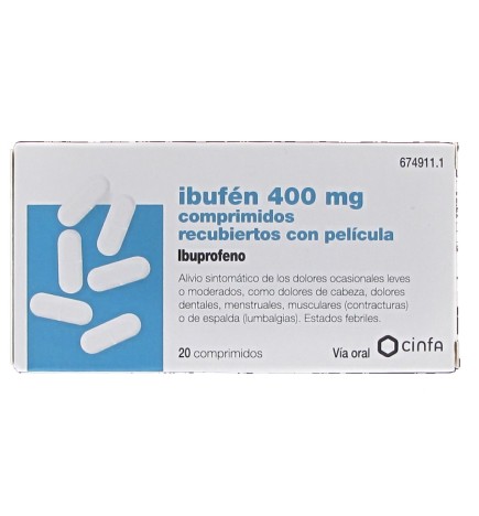 IBUFEN 400 MG 20 COMPRIMIDOS RECUBIERTOS