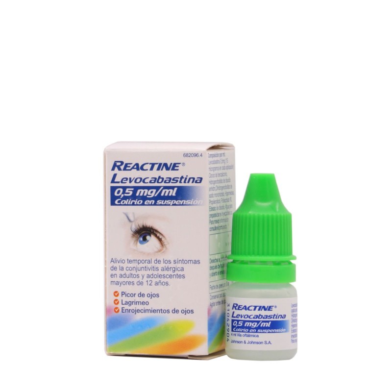 REACTINE LEVOCABASTINA 05 MGML COLIRIO 1 FRASC