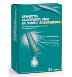 GAVISCON 24 SOBRES SUSPENSION ORAL 10 ML