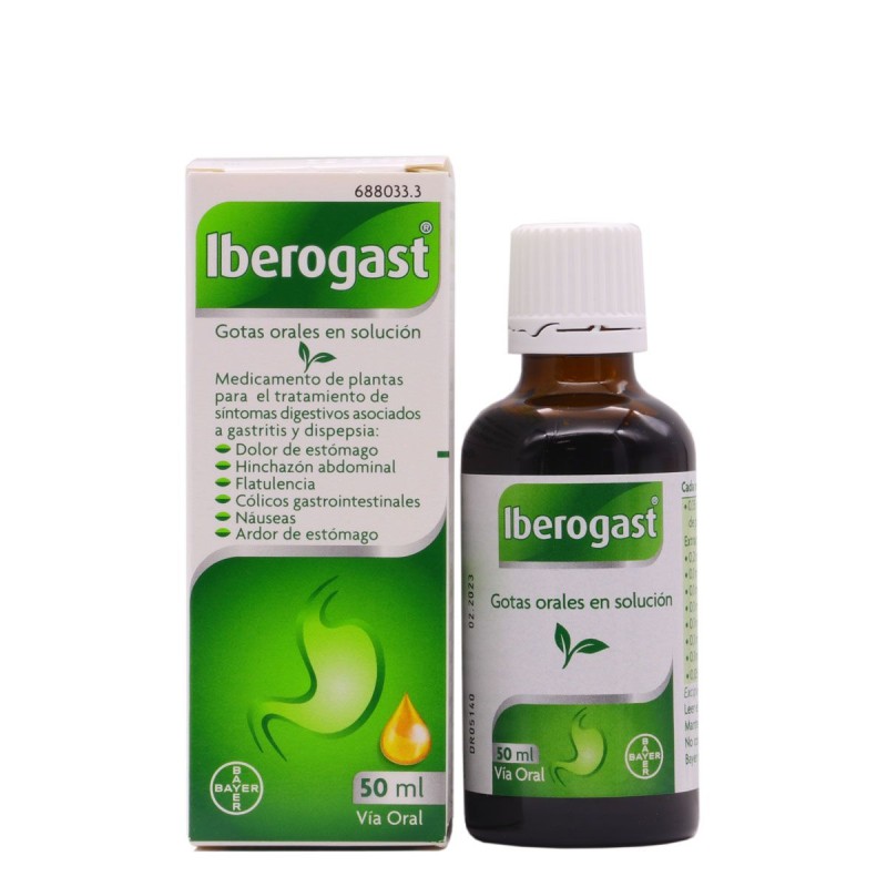 IBEROGAST GOTAS ORALES SOLUCION 50 ML