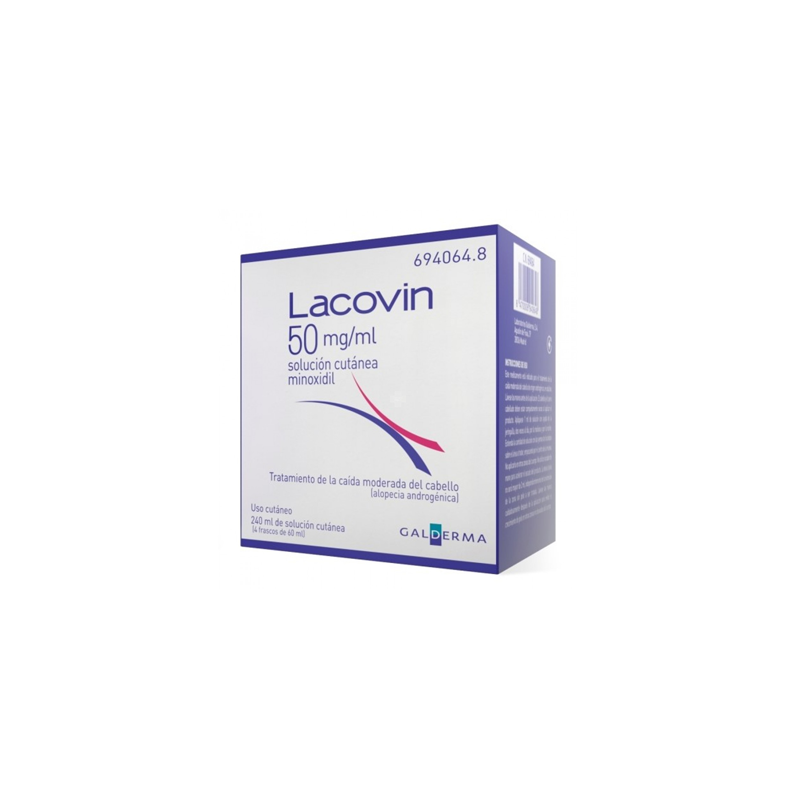 LACOVIN 50 MGML SOLUCION CUTANEA 4 FRASCOS 60 M