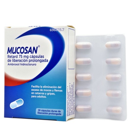 MUCOSAN RETARD 75 MG 30 CAPSULAS LIBERACION PROL