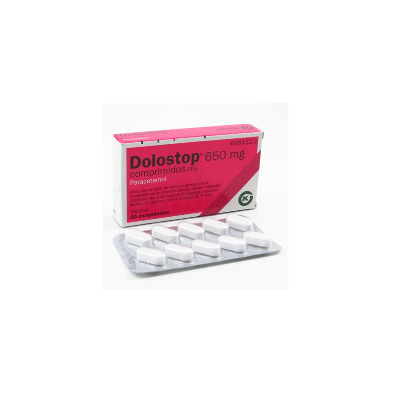 DOLOSTOP EFG 650 MG 20 COMPRIMIDOS