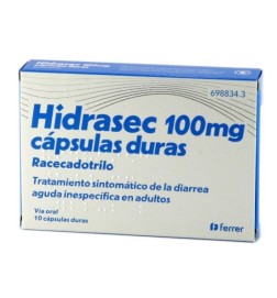HIDRASEC 100 MG 10 CAPS