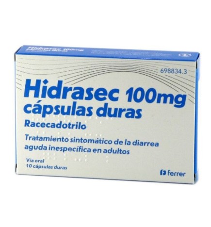 HIDRASEC 100 MG 10 CAPS