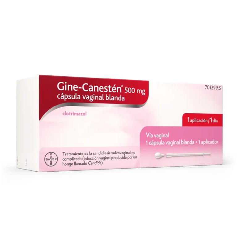 GINE CANESTEN 500 MG 1 CAPSULA VAGINAL BLANDA C