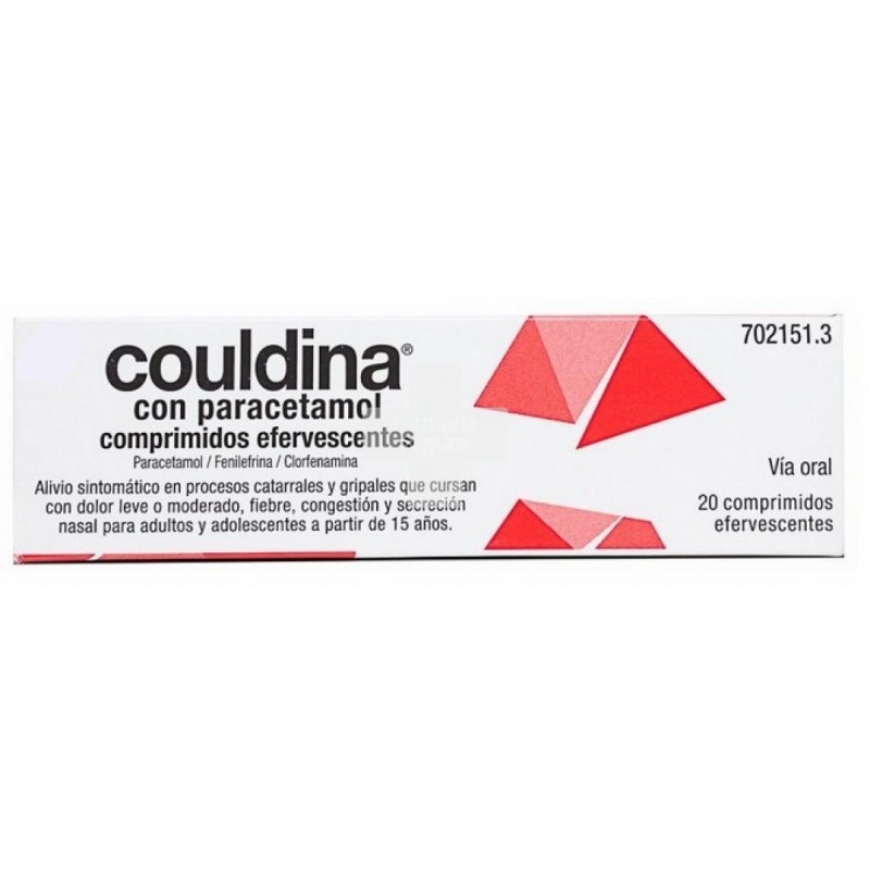 COULDINA CON PARACETAMOL 20 COMPRIMIDOS EFERVESC