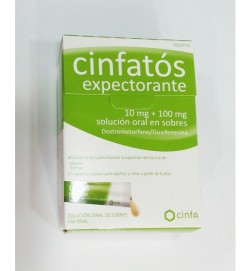 CINFATOS EXPECTORANTE SOLUC ORAL SOBRES 18 U