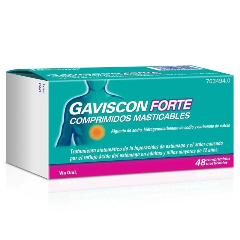 GAVISCON FORTE 48 COMPRIMIDOS