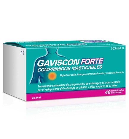 GAVISCON FORTE 48 COMPRIMIDOS