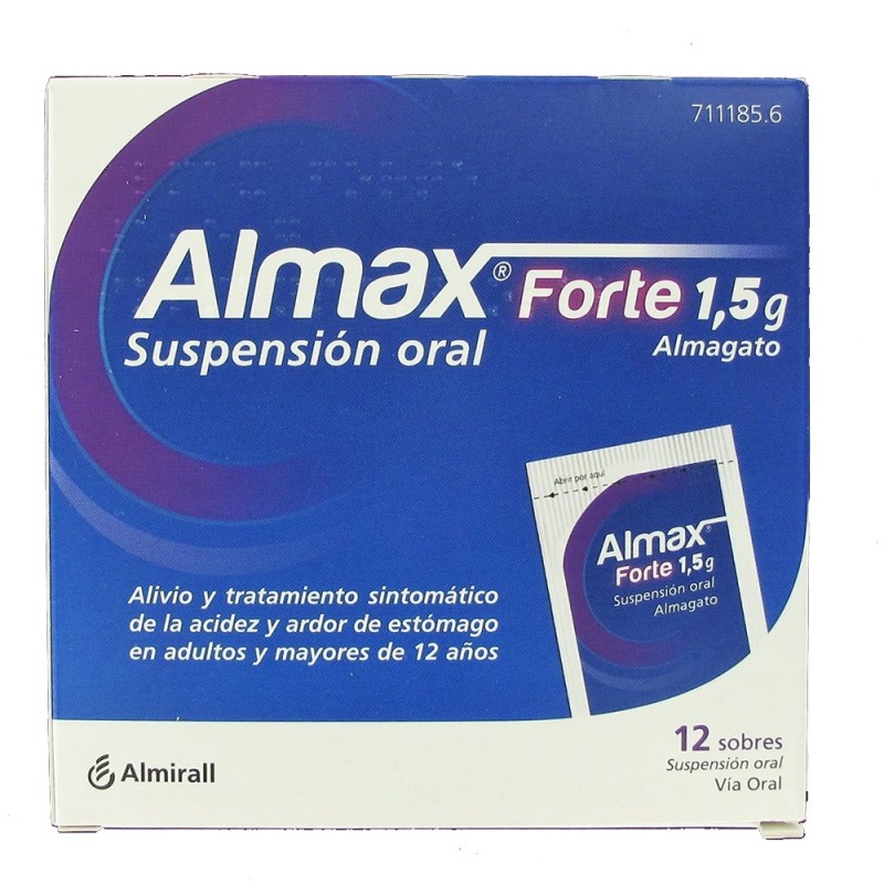 ALMAX FORTE 15 G 12 SOBRES SUSPENSION ORAL