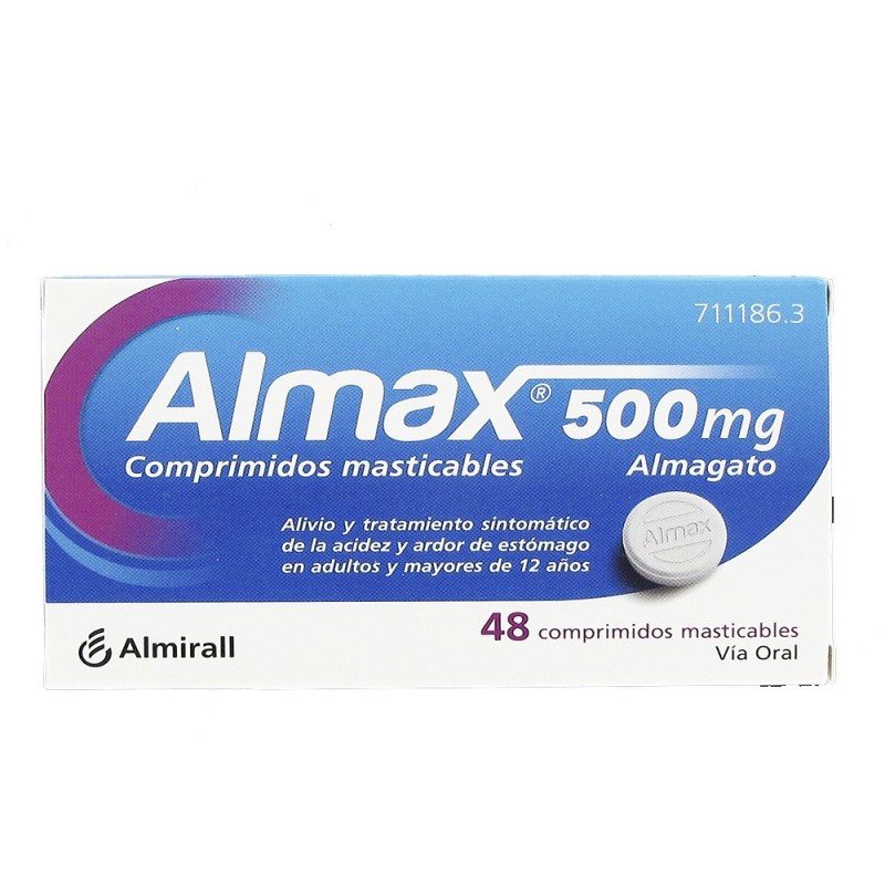 ALMAX 500 MG 48 COMPRIMIDOS MASTICABLES