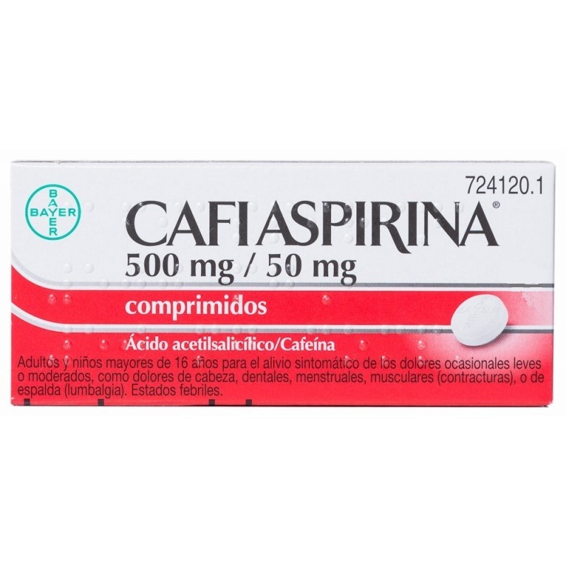 CAFIASPIRINA 50050 MG 20 COMPRIMIDOS