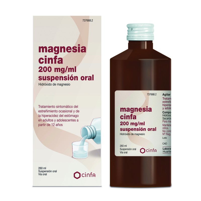 MAGNESIA CINFA 200 MGML SUSPENSION ORAL 300 G