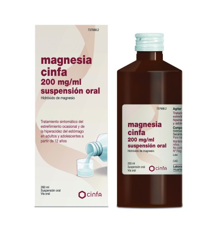 MAGNESIA CINFA 200 MGML SUSPENSION ORAL 300 G