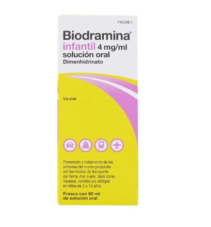 BIODRAMINA INFANTIL 4 MGML SOLUCION ORAL 60 ML