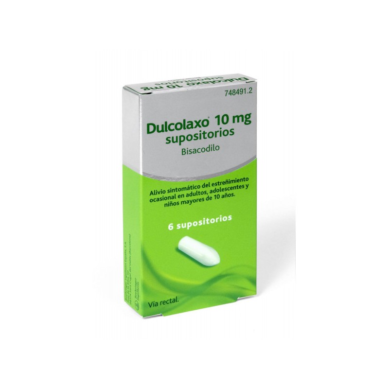 DULCOLAXO BISACODILO 10 MG 6 SUPOSITORIOS
