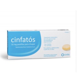 CINFATOS 10 MG 20 PASTILLAS PARA CHUPAR