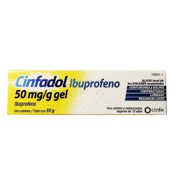 IBUFEN CINFADOL TOPICO 50 MGG GEL TOPICO 50 G