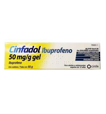 IBUFEN CINFADOL TOPICO 50 MGG GEL TOPICO 50 G