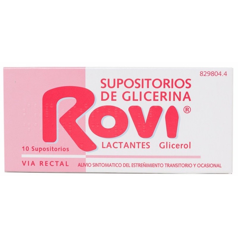 SUPOSITORIOS GLICERINA ROVI LACTANTES 10 SUPOSIT
