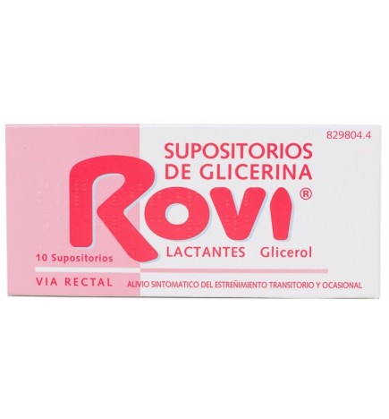 SUPOSITORIOS GLICERINA ROVI LACTANTES 10 SUPOSIT