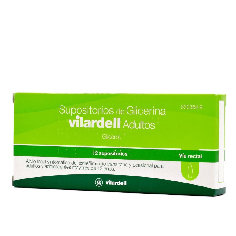 SUPOSITORIOS GLICERINA VILARDELL ADULTOS 12 SUPO