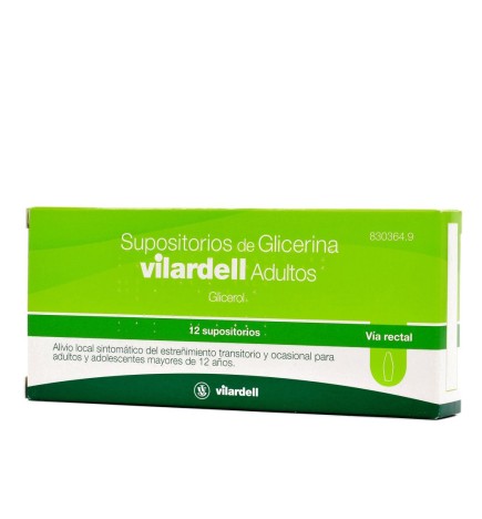 SUPOSITORIOS GLICERINA VILARDELL ADULTOS 12 SUPO